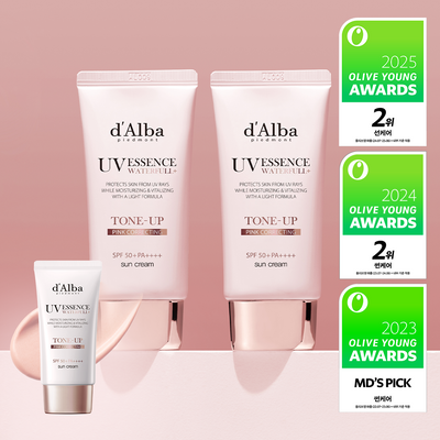 [생기톤업/스웨트프루프] 달바 핑크 톤업 선크림 듀오 기획 (50ml+50ml)
