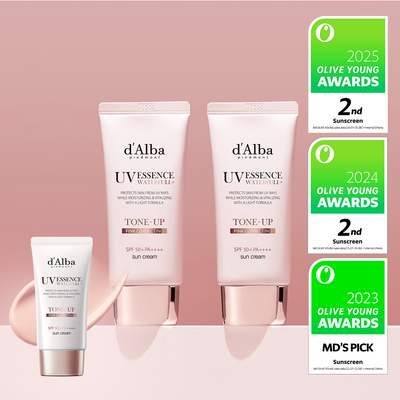 [생기톤업/스웨트프루프] 달바 핑크 톤업 선크림 듀오 기획 (50ml+50ml)