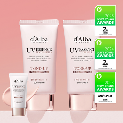 [생기톤업/스웨트프루프] 달바 핑크 톤업 선크림 듀오 기획 (50ml+50ml)