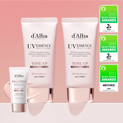 [생기톤업/스웨트프루프] 달바 핑크 톤업 선크림 듀오 기획 (50ml+50ml)