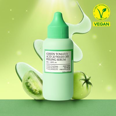 [모공/마일드필링] 풀리 그린토마토 애시드 20 워시오프 필링 세럼 50ml