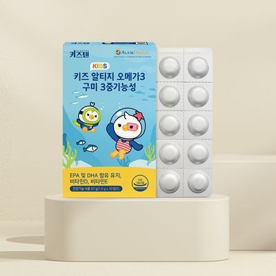 키즈텐 키즈 알티지 오메가3 구미 3중기능성 30구미 (15일분)