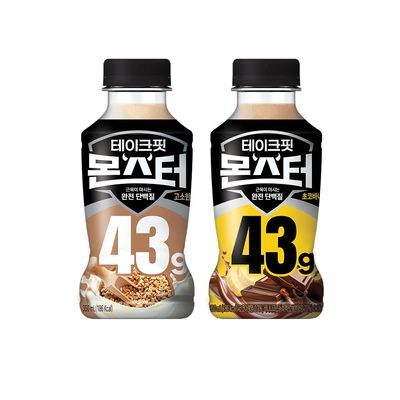 테이크핏 몬스터 단백질 음료 350ml 2종 택1 (초코바나나/고소한맛)