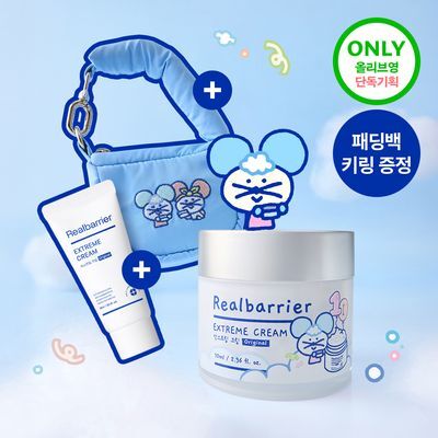 [포곤콜라보/장벽회복] 리얼베리어 익스트림 크림 70ml 기획 (+30ml+패딩백 키링)