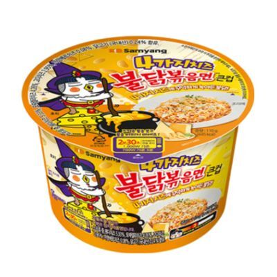 삼양 큰컵 4가지치즈 불닭볶음면 110g