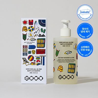 SOOO 키즈 올인원 바스앤샴푸 300ml
