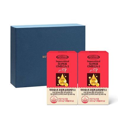 마더네스트 초임계 슈퍼오메가-3 30캡슐 2개입 (2개월분)