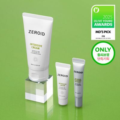 ZEROID Intensive Cream 80ml Set (+Intensive Cream 10ml+Intensive Hydrating Ampoule 7ml)