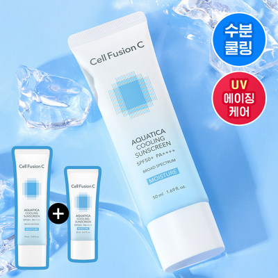 [온라인단독/쿨링수분] 셀퓨전씨 아쿠아티카 쿨링 썬스크린 50ml+20ml 기획