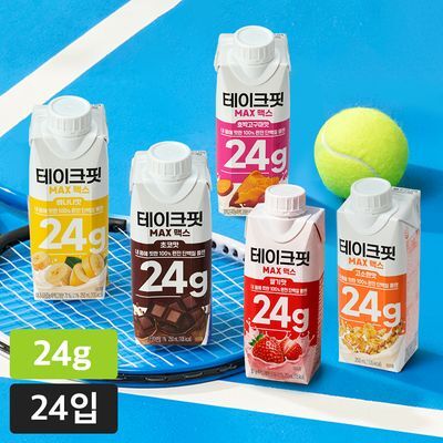테이크핏 맥스 단백질 음료 250ml 24입 5종 택1 (고소/초코/바나나/호박고구마/딸기)