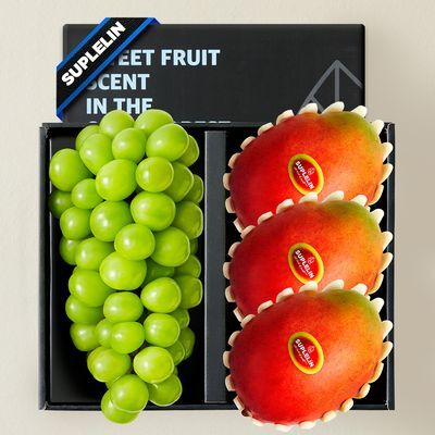 수플린 프리미엄 샤인머스켓1입&애플망고3입 과일선물세트 1.8kg