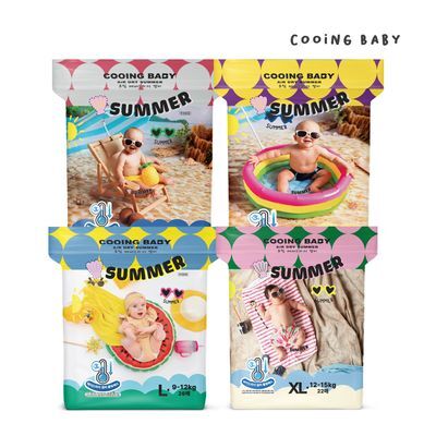 쿠잉 Summer 에어드라이 팬티형 기저귀 8팩 (2box) 4종 택 1