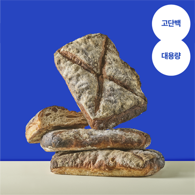널담 고단백 저당 대용량 슬랩 브레드 600g 1개