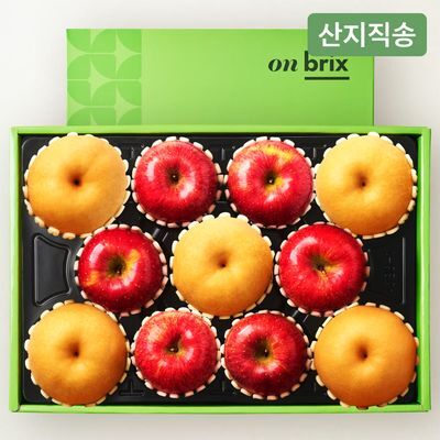 [온브릭스] 사과&배 선물세트 5kg(11입/대과)