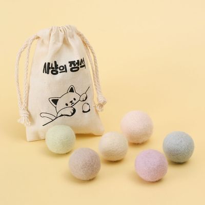 펫프렌즈 사냥의정석 천연 100% 냥모공 6p 고양이 장난감 (온)
