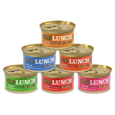 프리미엄 골드 런치캔 고양이 주식 80g (온)