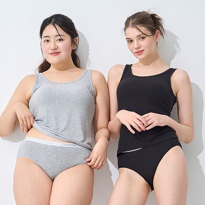 [푸마] 여성 말랑 터치 휴식 브라탑 팬티 4종세트