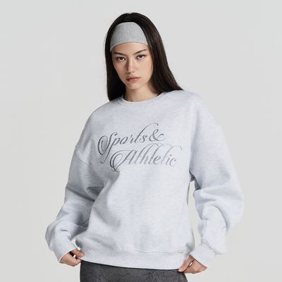 HDEX 우먼스 애슬레틱 스파클 기모 스웨트 셔츠 (2colors)