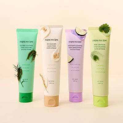 파파레서피 젤라또 팩클렌저 100ml 4종 (라이스,가지,티트리,센텔라)