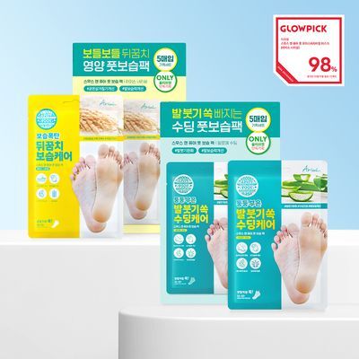 [NEW] 아리얼 스무스 앤 퓨어 풋 보습 마스크 5개입 2종 택 1