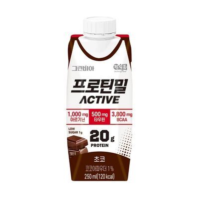 그린비아 프로틴밀 액티브 250ml 초코