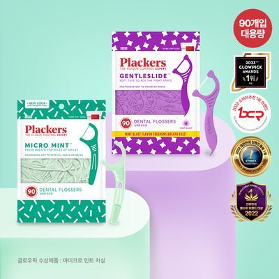 [대용량] 플랙커스 치실 90개입 2종 택1 (마이크로민트/젠틀슬라이드)