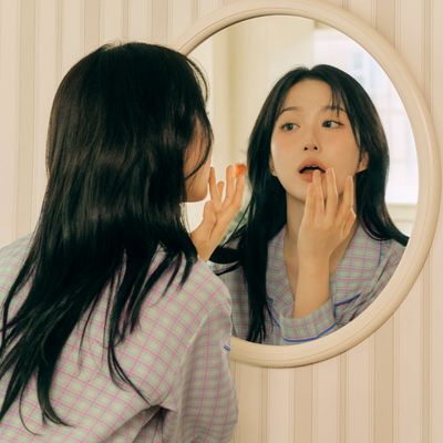 도씨 코튼라이크 푸키 긴팔 커플 잠옷 세트