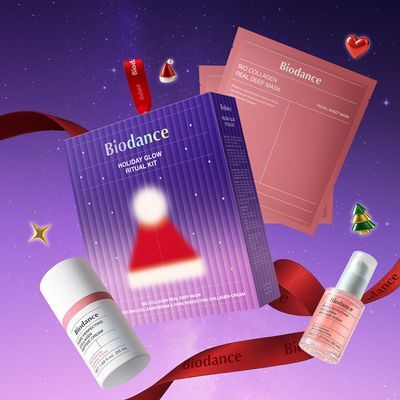 [리미티드 에디션] 바이오던스 홀리데이 글로우 리추얼 키트(콜라겐 세럼 30ml+콜라겐 크림 50ml+콜라겐마스크2매)