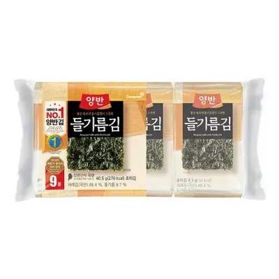 양반 들기름김[9봉(9매)] 140g