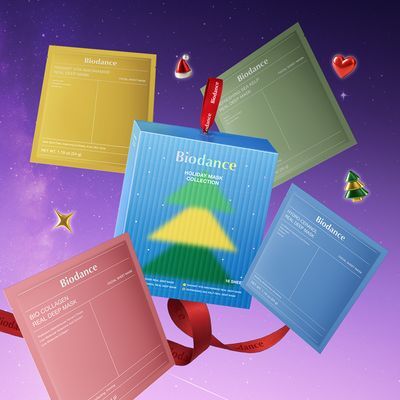 [리미티드 에디션] 바이오던스 홀리데이 마스크 컬렉션 (콜라겐 4매+세라놀 4매+씨켈프 4매+비타 4매)