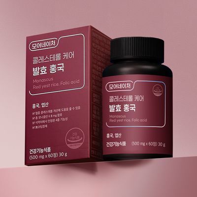 모어네이처 콜레스테롤 케어 발효 홍국 60정 (2개월분)