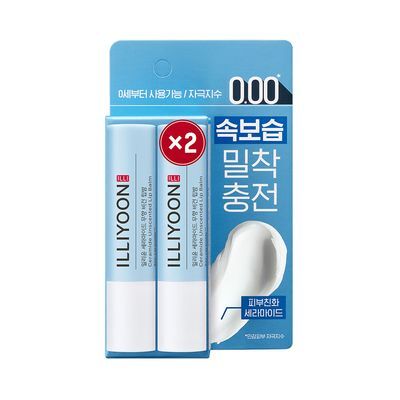 illiyoon Ceramide Unscented Vegan Lip Balm 2ea