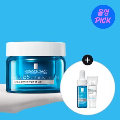 [7월 올영픽/온라인추가증정] 라로슈포제 히알루 B5 수분탄력 크림 50ml 기획 (+3ml+히알루세럼10ml)