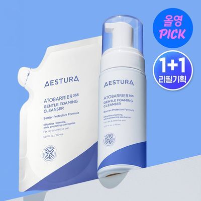 [7월 올영픽] 에스트라 아토베리어365 포밍 클렌저 150ml+150ml 리필 기획