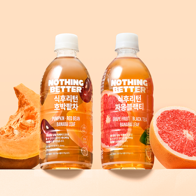 낫띵베럴 식후리턴 500ml 2종 택1 (호박팥차/자몽블랙티)