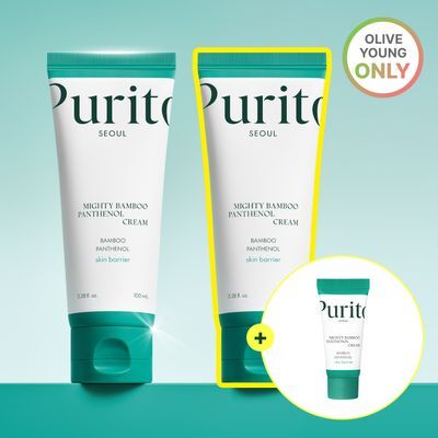 퓨리토 서울 마이티 밤부 판테놀 크림 100ml 듀오 기획 (+15ml)
