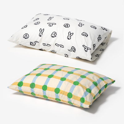 웜그레이테일 알러지방지 패턴 베개커버 (7color, 2size)