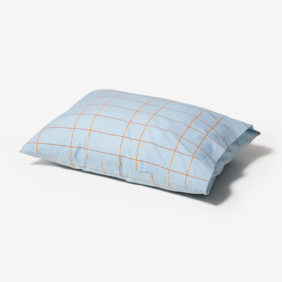 웜그레이테일 알러지방지 타일 페일 블루 베개 커버 (2size)