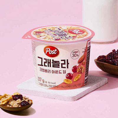 포스트 그래놀라 크랜베리아몬드 컵 37G
