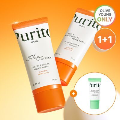 퓨리토 서울 데일리 소프트 터치 선스크린 60ML 더블 기획 (+선 로션 15ml)