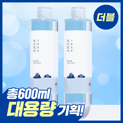 [더블기획/1등토너] 라운드랩 1025 독도 토너 300ml 더블 기획 (+말랑키링)