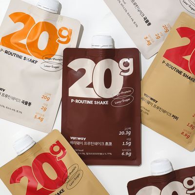 [송이송이PICK]배리웨이 프루틴 쉐이크 50g X7포  5종 중 택1 (초코, 커피, 곡물, 말차, 딸기)