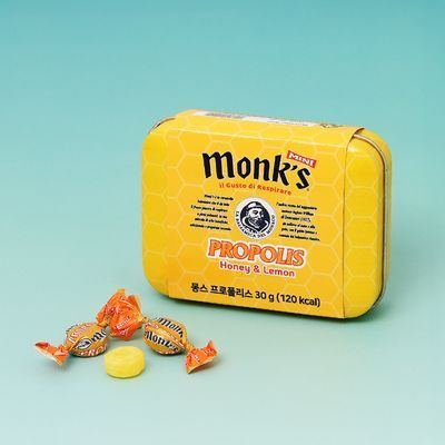 몽스 프로폴리스 캔디 30g 틴케이스