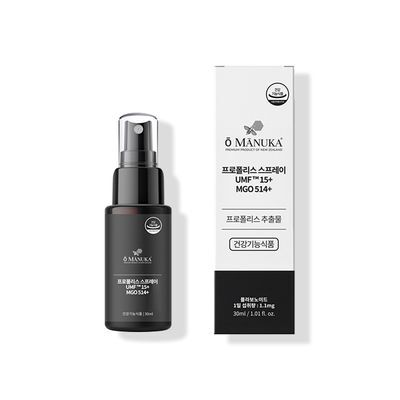 오마누카 마누카꿀 프로폴리스 스프레이 UMF 15+ / MGO 514+ 30ml