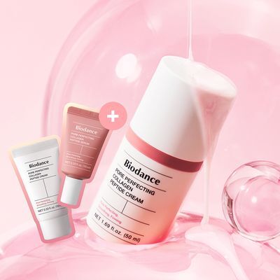 [한정기획] 바이오던스 포어 퍼펙팅 콜라겐 펩타이드 크림 50ml 기획 (+크림10ml+세럼10ml)