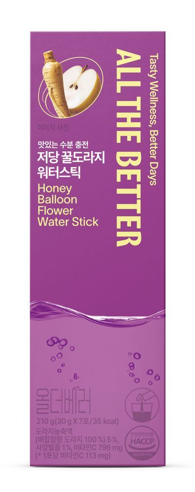 올더베러 저당 꿀도라지 워터스틱 7포