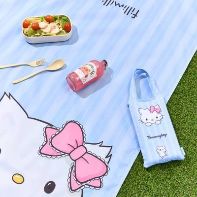 필리밀리X챠미키티 잡화 2종 (UV3단양우산/피크닉매트&파우치)