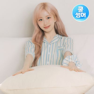 [쿨썸머] 해원 PICK 도씨 실크핏 퓨어 반팔 커플 잠옷 세트