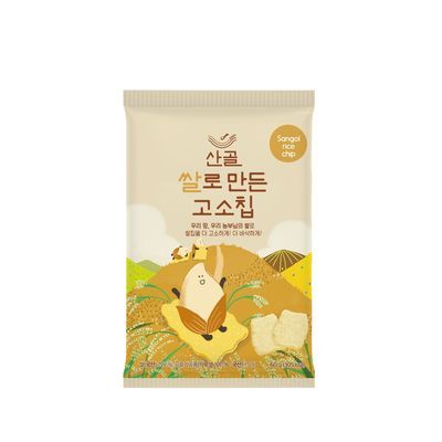 산골이유식 산골 쌀로 만든 고소칩 60g