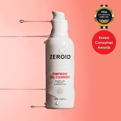 [트러블 피부 추천/여드름균 항균 클렌징] 제로이드 핌프로브 젤 클렌저 180ml